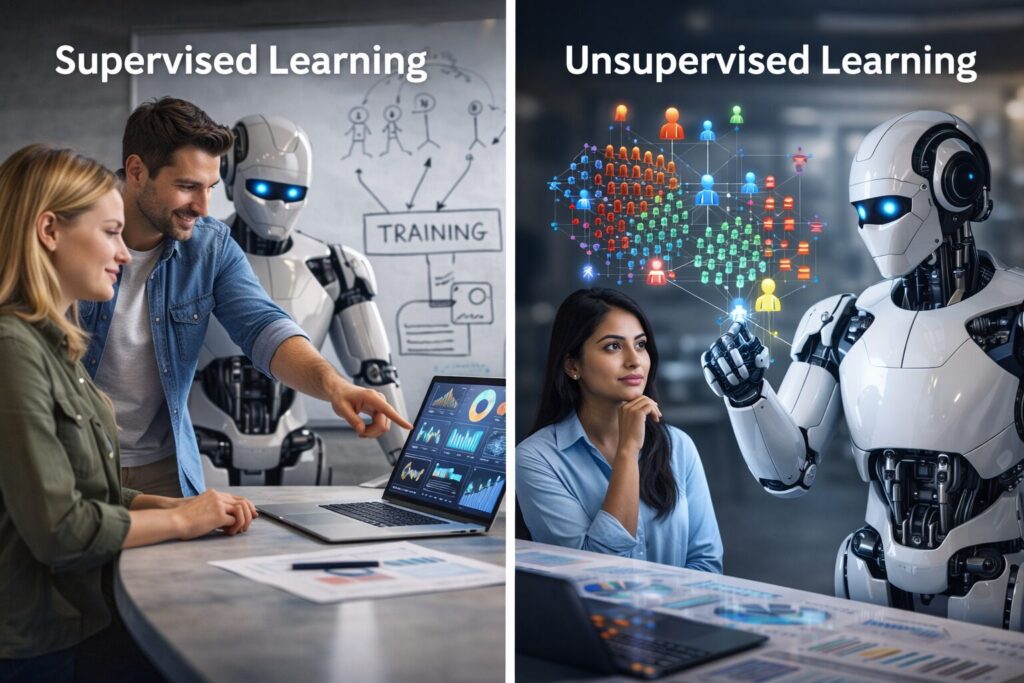 Supervised vs Unsupervised Learning in AI