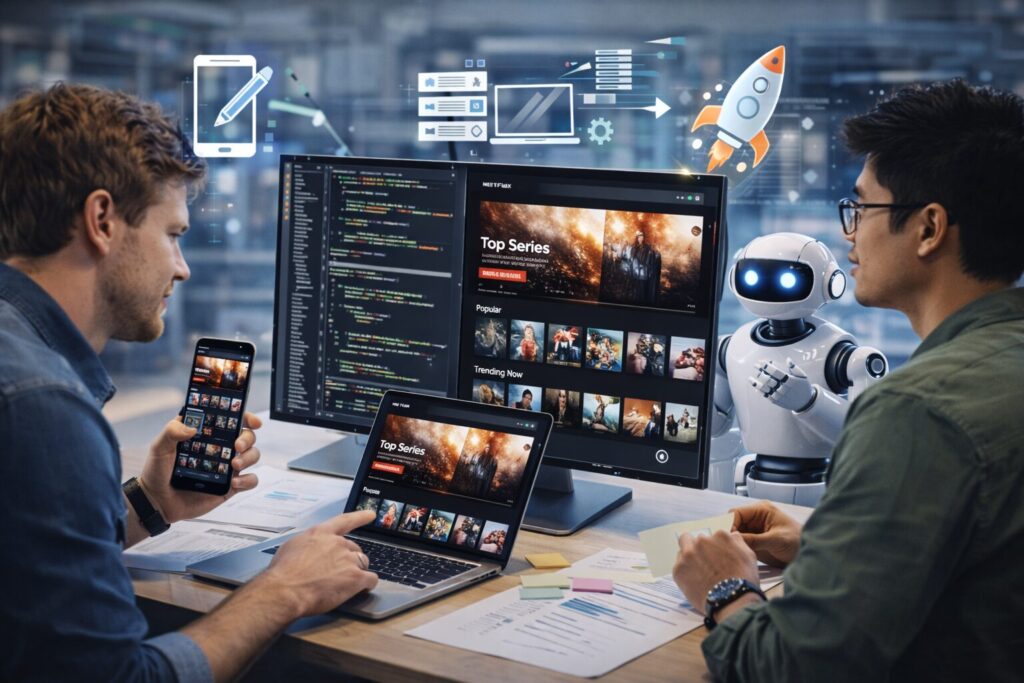 how to develop app like netflix