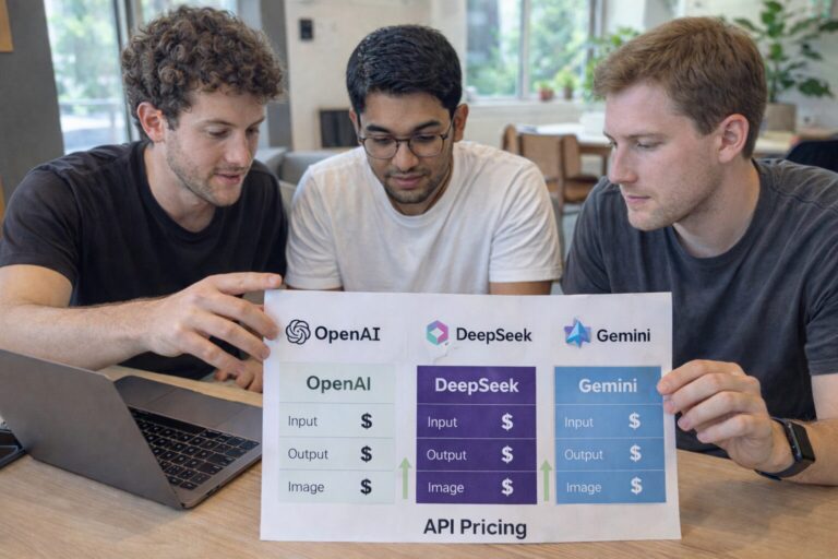 open ai vs deepseek Vs Gemini API pricing comparison
