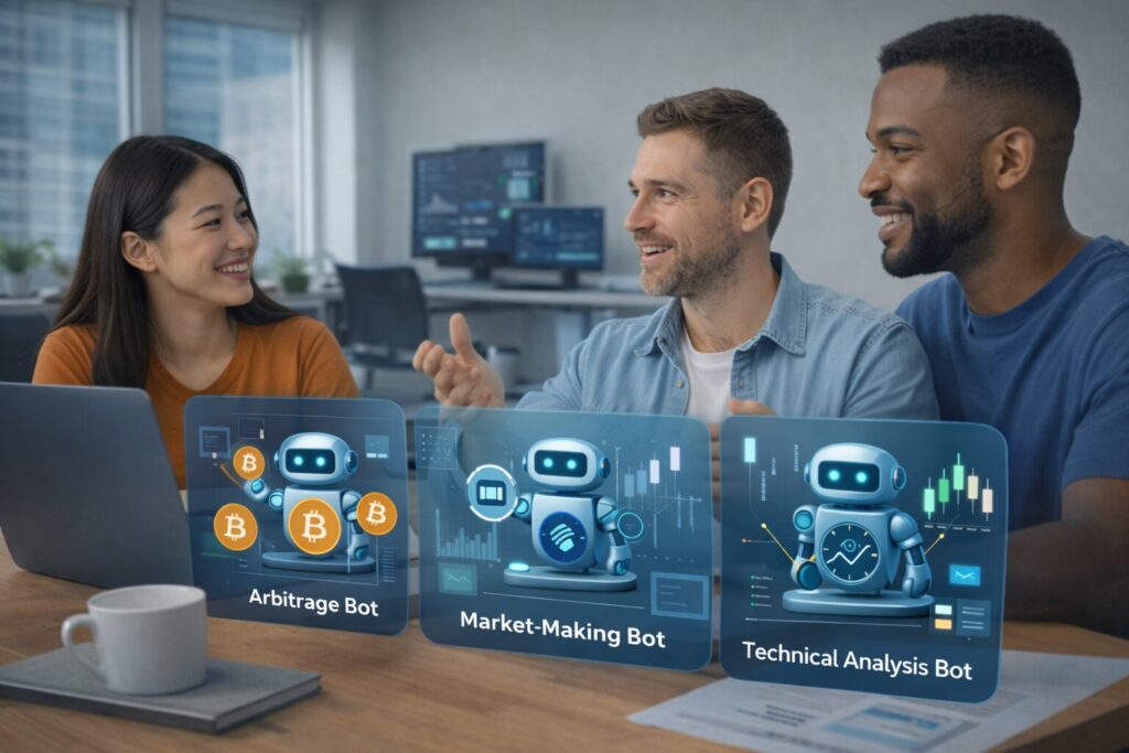 Common types of crypto trading bots