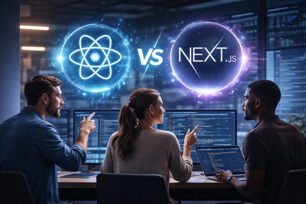React vs. next.js Which one to choose for web app